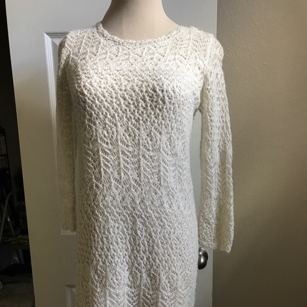 Girls cream and gold dress